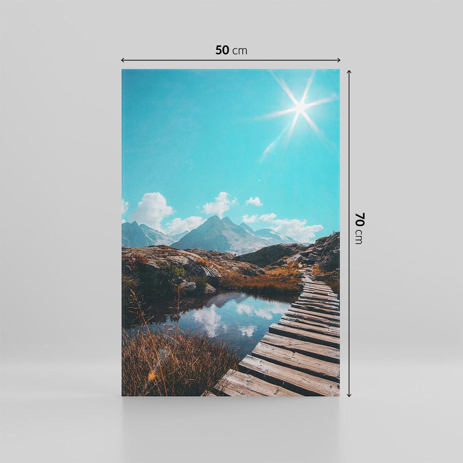 Obraz na płótnie 50x70 - Inspirujący Pejzaż - ścieżka, górska