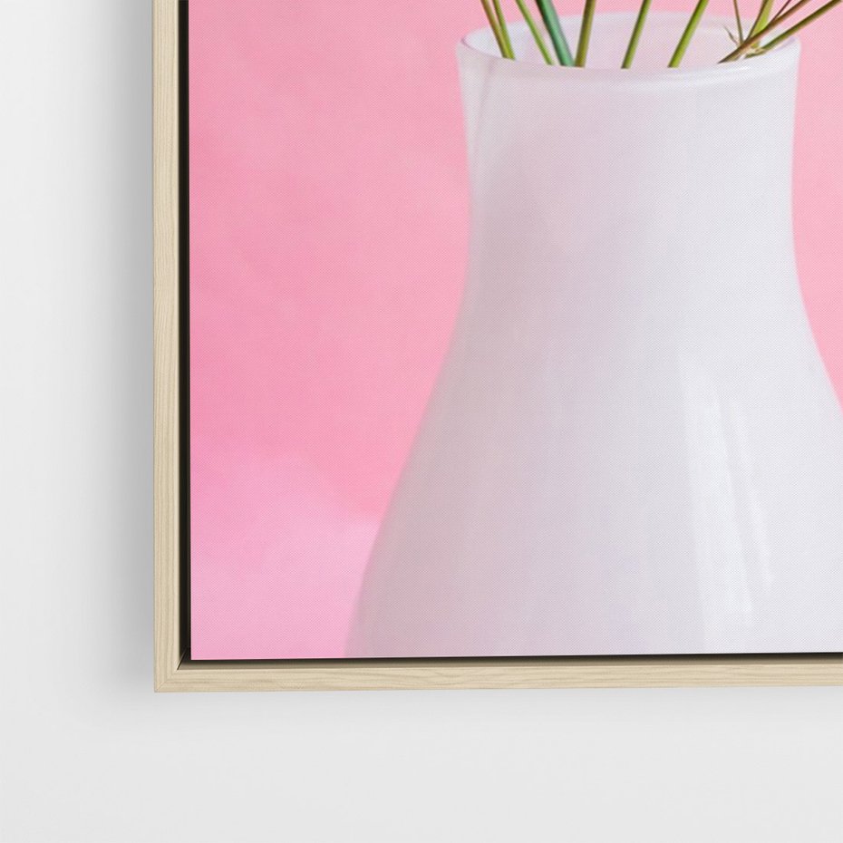 Obraz w ramie 80x120 - Przyjemność Złotej Natury - złote, liście - rama drewno