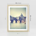 Plakat w ramie 40x50 - Urok włoskiego miasta - Włochy, miasto - rama drewno