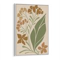 Obraz w ramie 50x70 - Subtelność Utajona - nowoczesny plakat, roślinność - rama biała