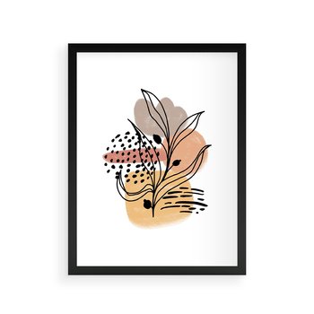 Plakat w ramie 50x70 - Rozkwitająca Innowacja - abstrakcja, sztuka nowoczesna - rama czarna