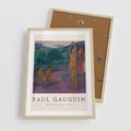 Plakat w ramie 50x70 - Reprodukcja Gauguina: Sztuka Egzotyczna na Plakacie - paul gauguin, plakat - rama drewno