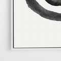 Obraz w ramie 50x70 - Bezgraniczne Widoki - abstrakcyjne plamy okręgi, akwarelowe - rama biała
