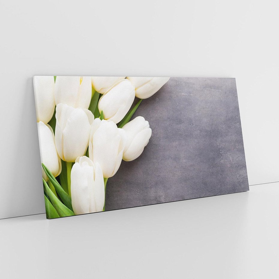 Obraz na płótnie 120x60 - Tulipanowa Kolorystyka - tulipany, kwiaty