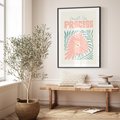 Plakat bez ramy 30x40 - Symfonia Światła - typografia, pastelowa stokrotka