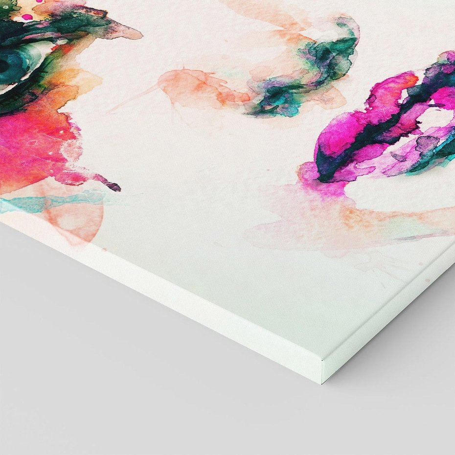 Obraz na płótnie 70x70 - Eteryczna Głębia Dusz - portret twarz kobiety, wyraziste oczy