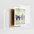 Plakat w ramie 40x50 - Urok włoskiego miasta - Włochy, miasto - rama biała