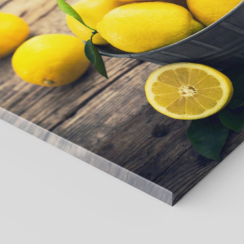 Obraz na płótnie 120x80 - Ożywczy koszyk - cytryny, koszyk