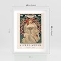 Plakat w ramie 40x50 - Piękno Art Nouveau - plakat, obraz - rama biała