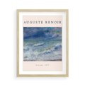 Plakat w ramie 50x70 - Auguste Renoir: Plakat z Pięknem Morza - auguste renoir, reprodukcja - rama drewno
