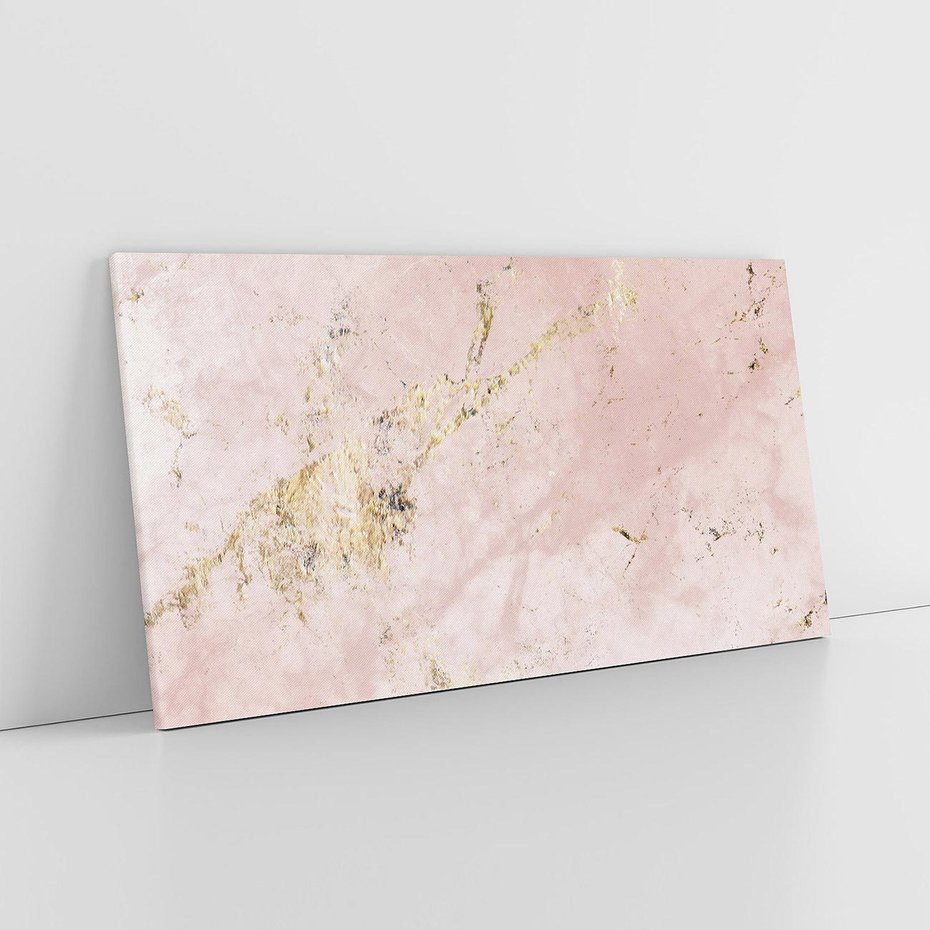 Obraz na płótnie 140x70 - Piękno w Szczegółach - marmur, złoto