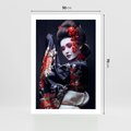 Plakat bez ramy 50x70 - Elegancka japońska gejsza - japońska, gejsza