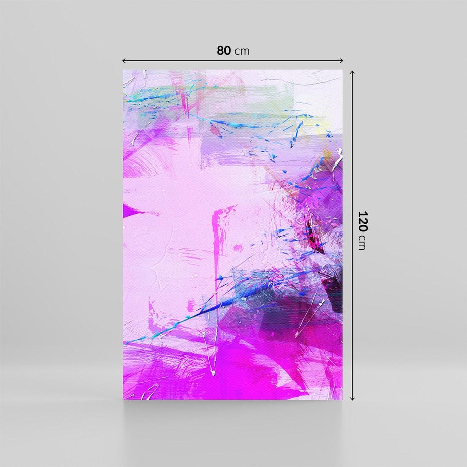 Obraz na płótnie 80x120 - Abstrakcja: wyrafinowany świat form i kolorów - abstrakcja