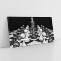 Obraz na płótnie 100x50 - Wzruszający Taniec na Szachownicys - szachy, gra