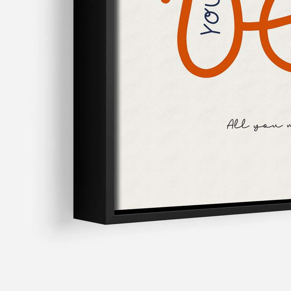 Obraz w ramie 70x100 - Pastelowa Siła Miłości - miłość, love - rama czarna