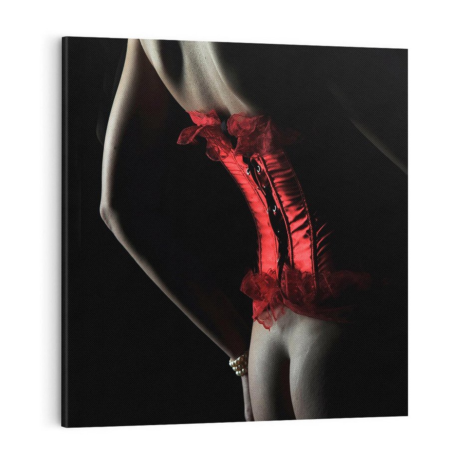 Obraz na płótnie 70x70 - Piękno i Siła - akt, kobieta