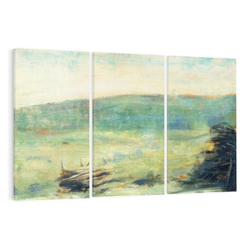 Obraz na płótnie 120x80 - "Pejzaż w Saint-Ouen" (1886–1888) Georges Seurat - Repodukcja - reprodukcja, obraz na płótnie