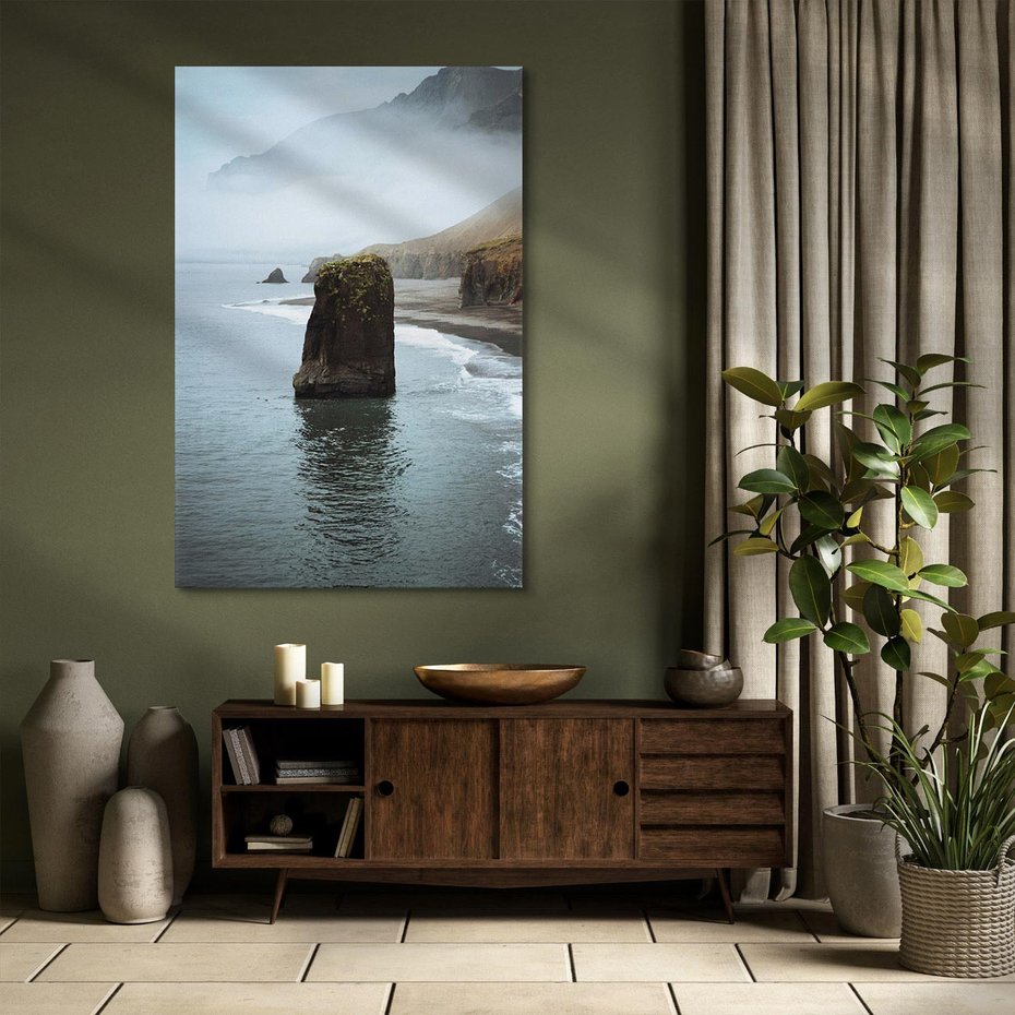 Obraz na płótnie 50x70 - Mistyczna Aura - morze, mgła