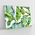 Obraz na płótnie 120x80 - Oaza Natury - liście, tropikalne