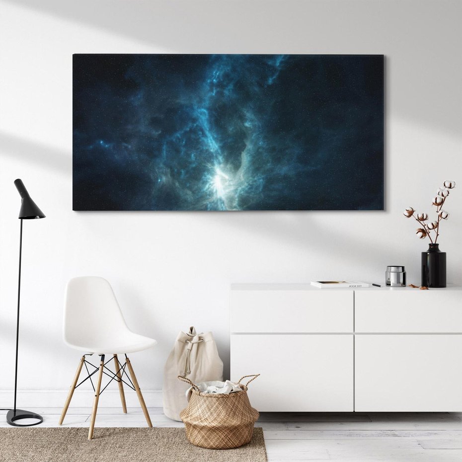 Obraz na płótnie 120x60 - Wędrówka przez galaktyki - ziemia, kosmos