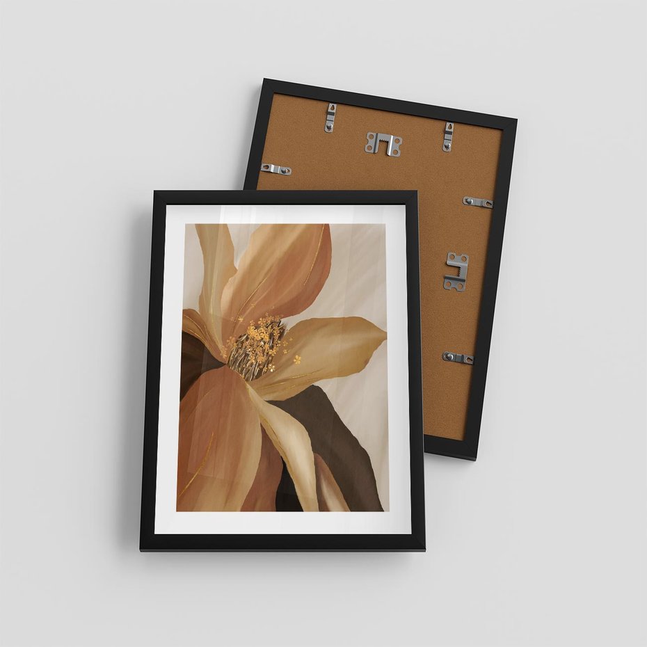 Plakat w ramie 30x40 - Wyraz Luksusu - sztuka, nowoczesna - rama czarna