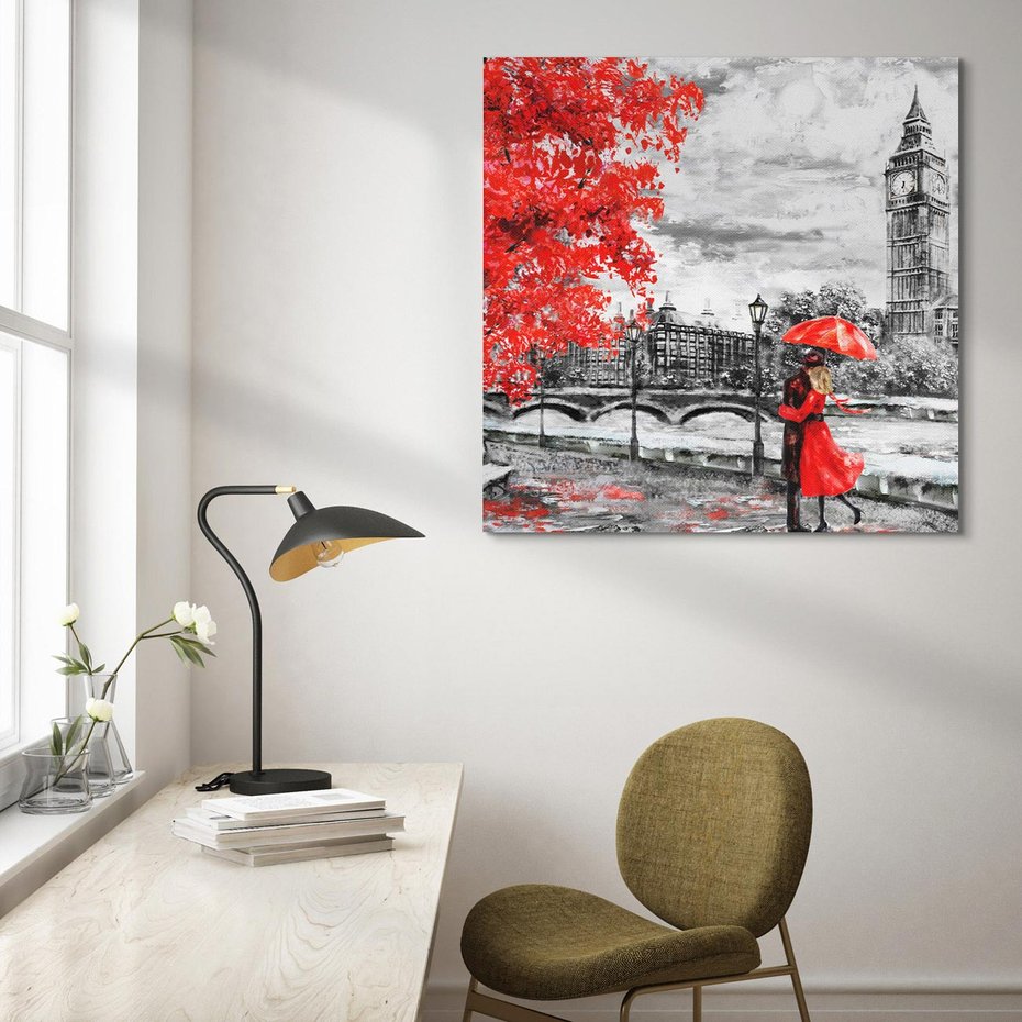 Obraz na płótnie 40x40 - Big Ben w Londynie - londyn, big ben