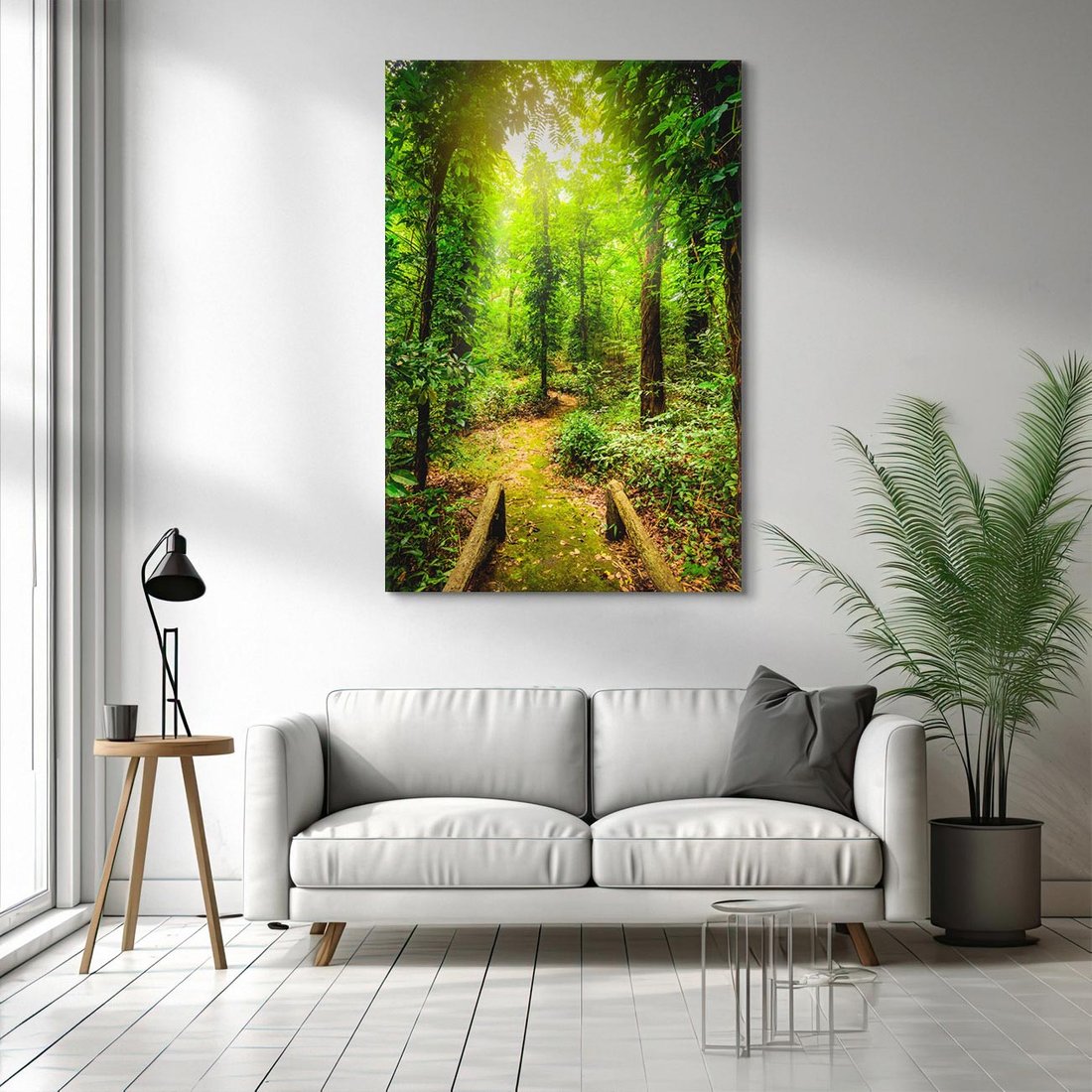Obraz na płótnie 80x120 - Współistnienie z naturą - drzewa, las