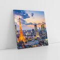 Obraz na płótnie 30x30 - Tętniące życiem Tokio - Tokio, Japonia