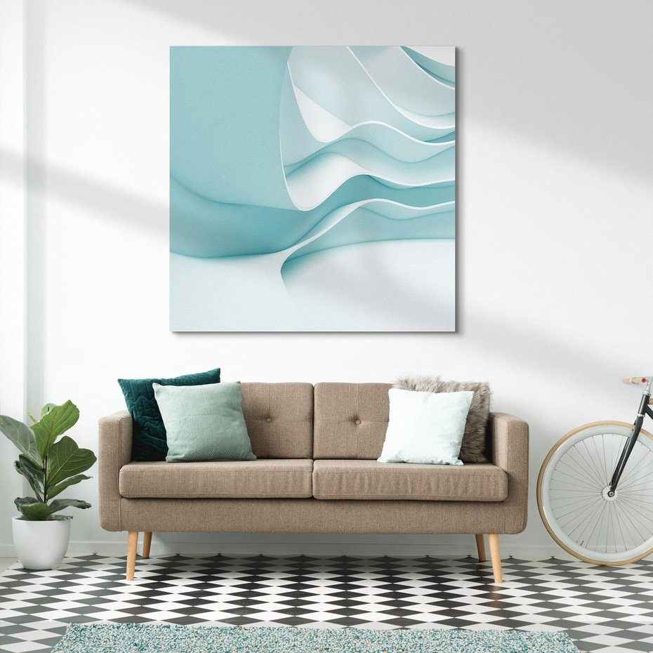 Obraz na płótnie 50x50 - Abstrakcyjne wyrażenie emocji - abstrakcja