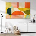 Obraz na płótnie 100x70 - Eklektyczne Oblicza - geometryczne kolorowe kształty, eksplozja kolorów
