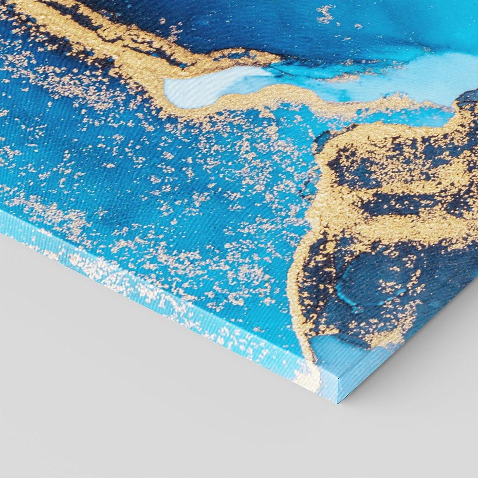 Obraz na płótnie 70x50 - Elegancja i Wyrafinowanie - marmur, złoto