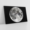 Obraz na płótnie 70x50 - Księżycowa Aura - zdjęcie, ogromny księżyc na czarnym tle