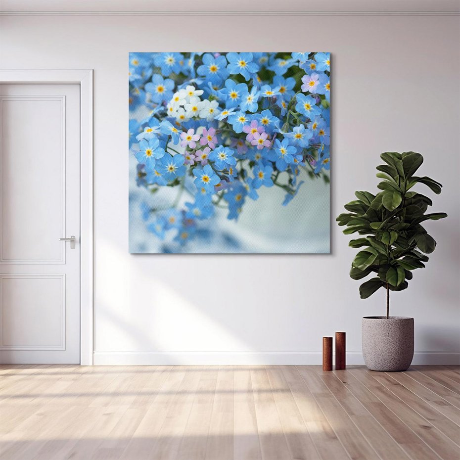 Obraz na płótnie 70x70 - Kwitnące piękno - kwiaty, wiosna