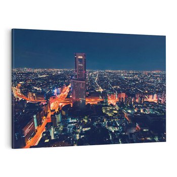 Obraz na płótnie 120x80 - światła i tradycja - Japonia, Tokio