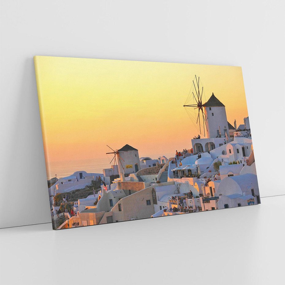 Obraz na płótnie 100x70 - magia greckiej wyspy - Grecja, Santorini