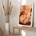 Plakat w ramie 40x50 - Relaksujące Spa i Perfekcyjny Manicure - spa, paznokcie - rama drewno