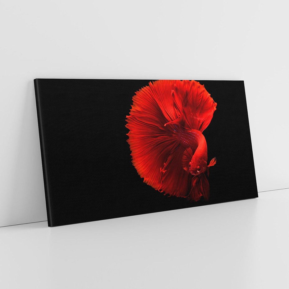 Obraz na płótnie 120x60 - Ryba wśród fal - ryba, morze