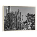 Obraz w ramie 70x50 - Pustynny Klimat - czarno białe zdjecie, pustynia - rama drewno