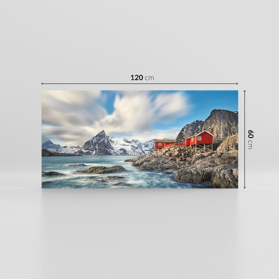 Obraz na płótnie 120x60 - Norweskie jezioro wśród gór - norwegia, jezioro