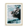 Plakat w ramie 50x70 - Siła Natury - morze, skały - rama drewno