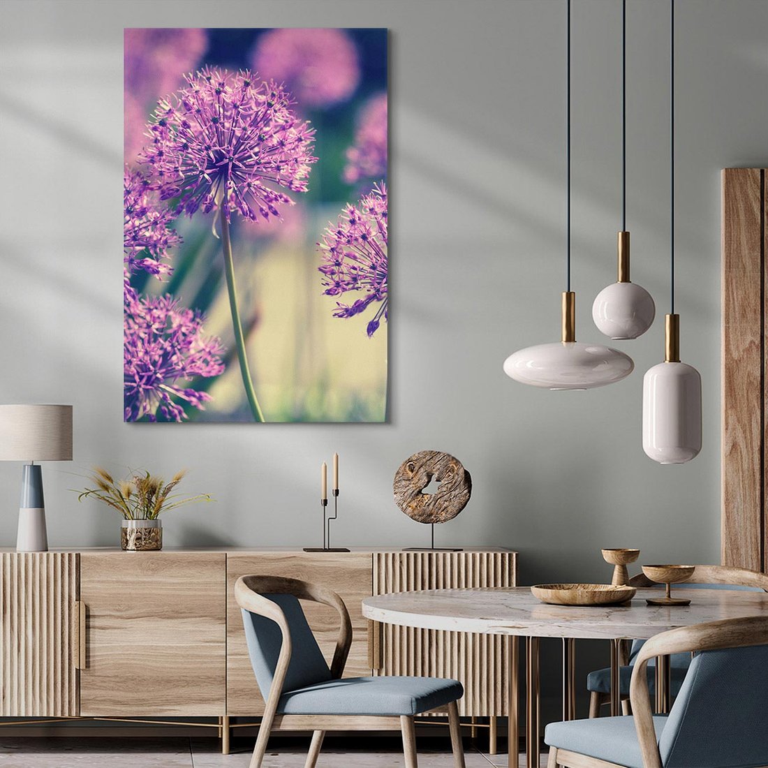 Obraz na płótnie 50x70 - Kwiatowa łąka w pełnym rozkwicie - kwiaty, łąka