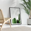 Plakat bez ramy 21x30 - Minimalizm Natury - kaktus, zbliżenie