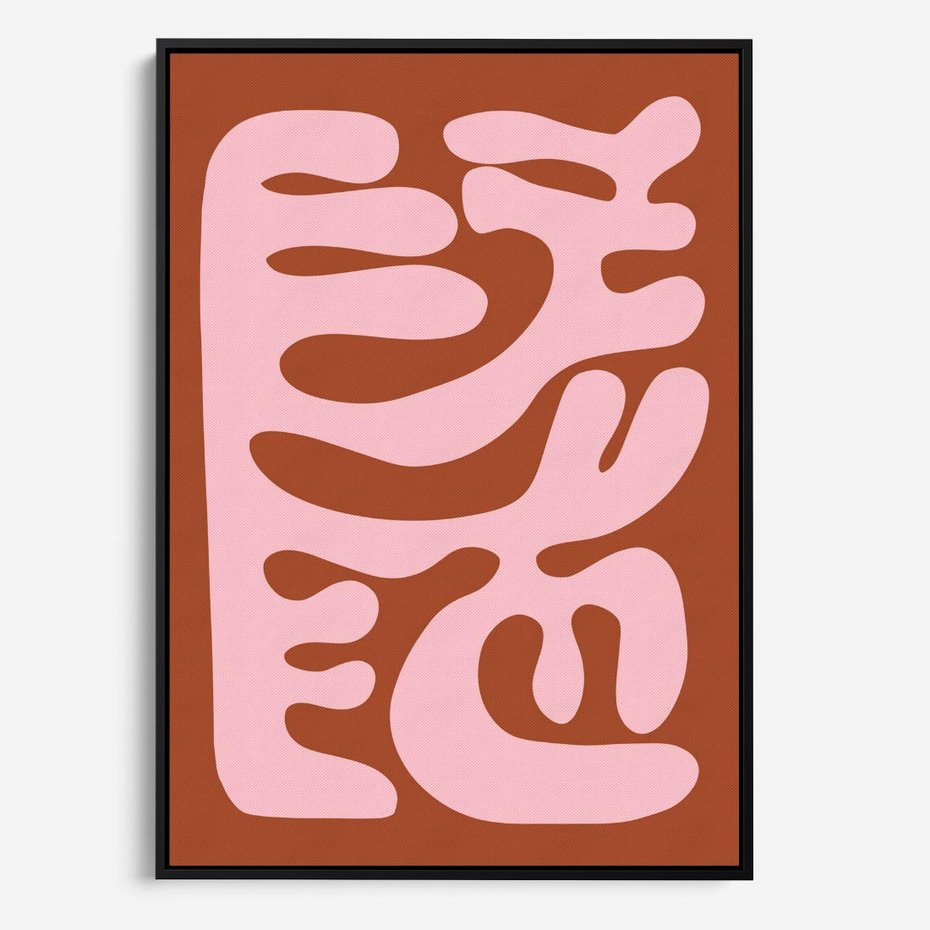 Obraz w ramie 70x100 - Migotliwe Boho Marzenia - abstrakcyjny obraz, plakat - rama czarna