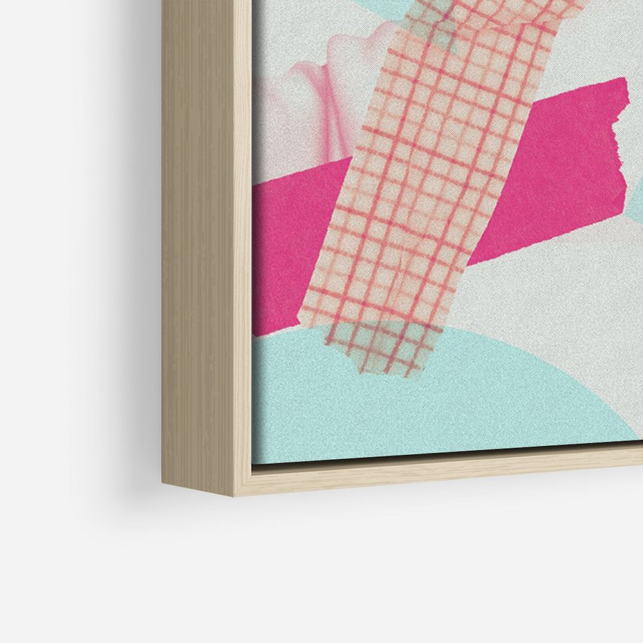 Obraz w ramie 50x70 - Sztuka w Różach - nowoczesna sztuka, kolaż ze zdjęć - rama drewno