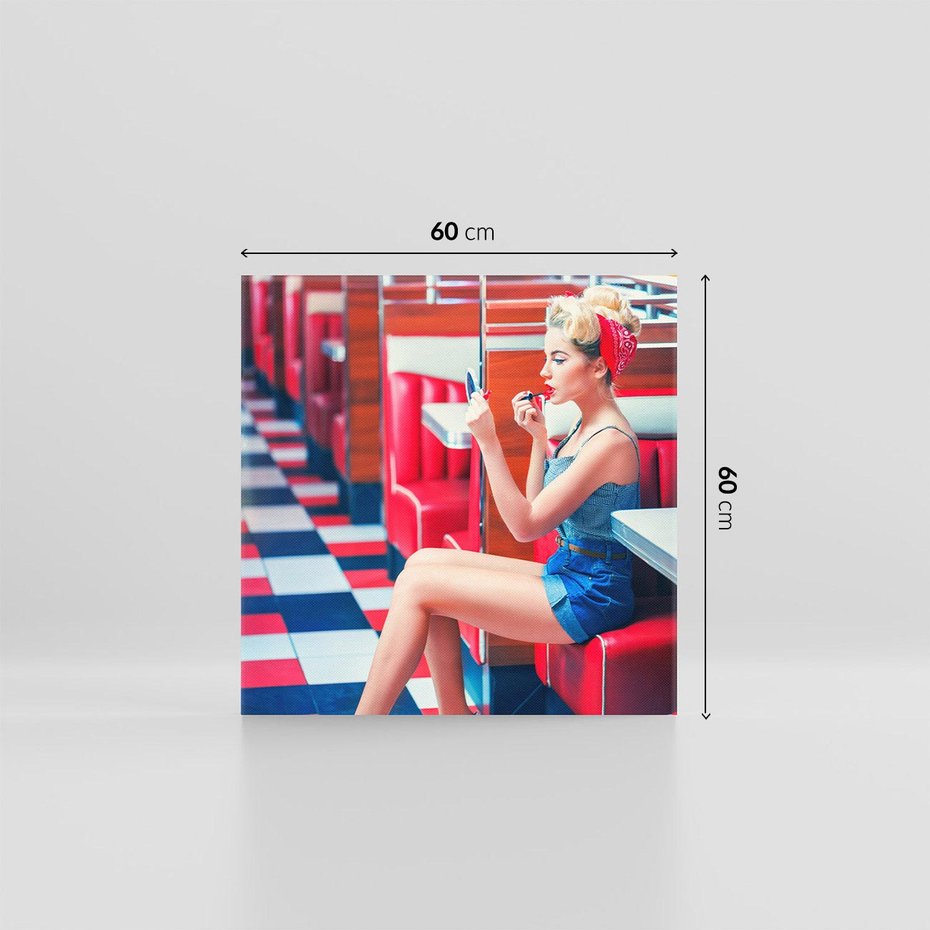 Obraz na płótnie 60x60 - Ikoniczna Uroda - retro, Marylin Monroe