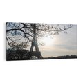 Obraz na płótnie 140x70 - Wieczorny spacer przy Wieży Eiffla - Paryż, Wieża