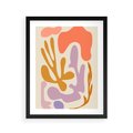 Plakat w ramie 40x50 - Ekspresjonistyczne Impulsy - abstrakcyjny obraz, pastelowe kolory - rama czarna