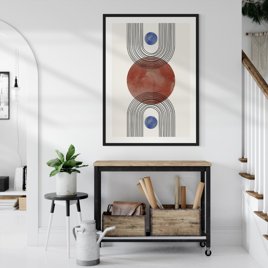 Plakat bez ramy 40x50 - Księga Impulsów - nowoczesny plakat, styl midcentury