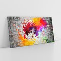 Obraz na płótnie 140x70 - Ekspresja Graffiti - farba, graffiti