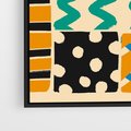Obraz w ramie 50x70 - Etno Boho - etno ornamenty, boho klimat - rama czarna
